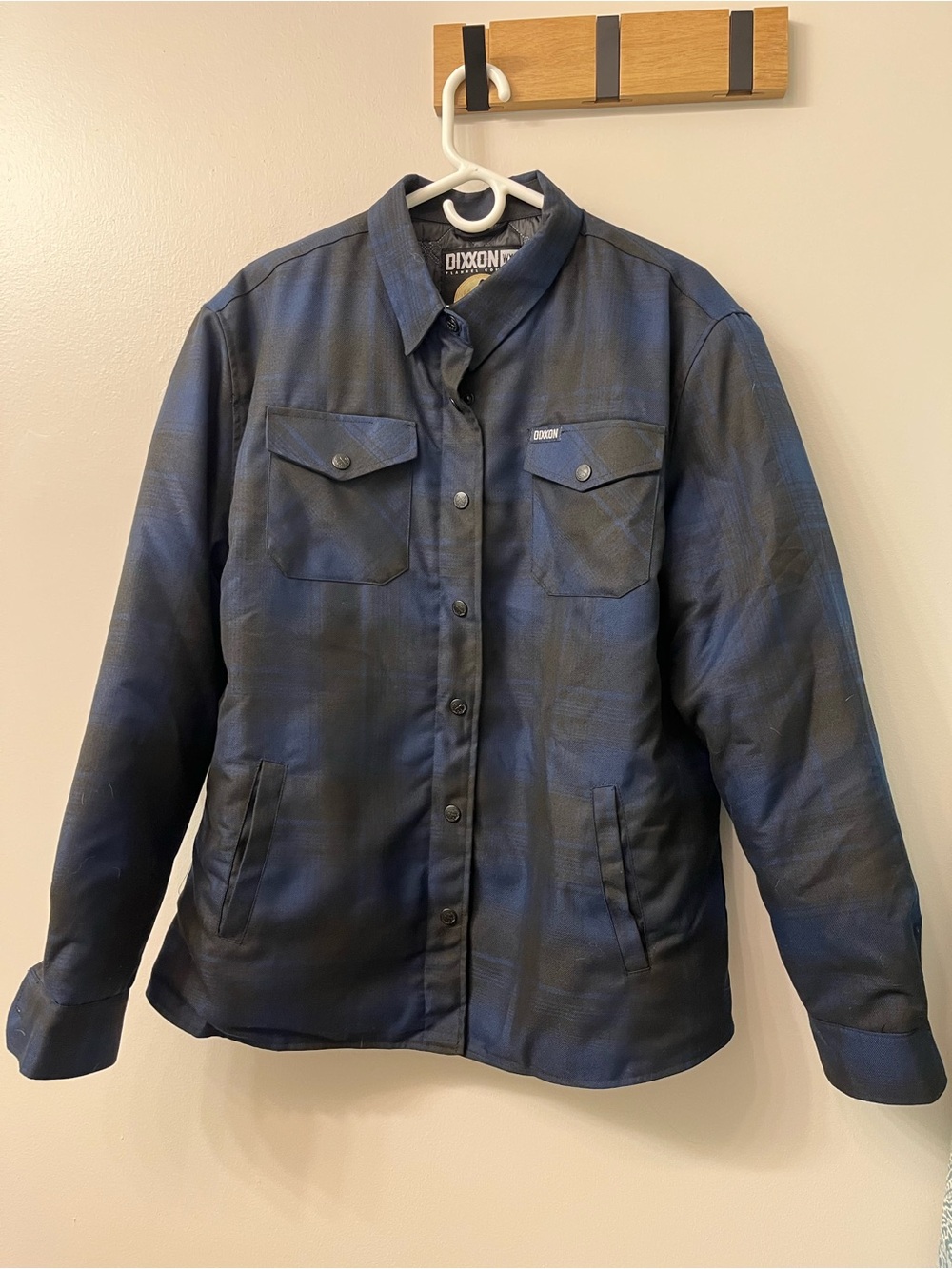 DIXXON Women's Black and Navy Quilted Jacket XL